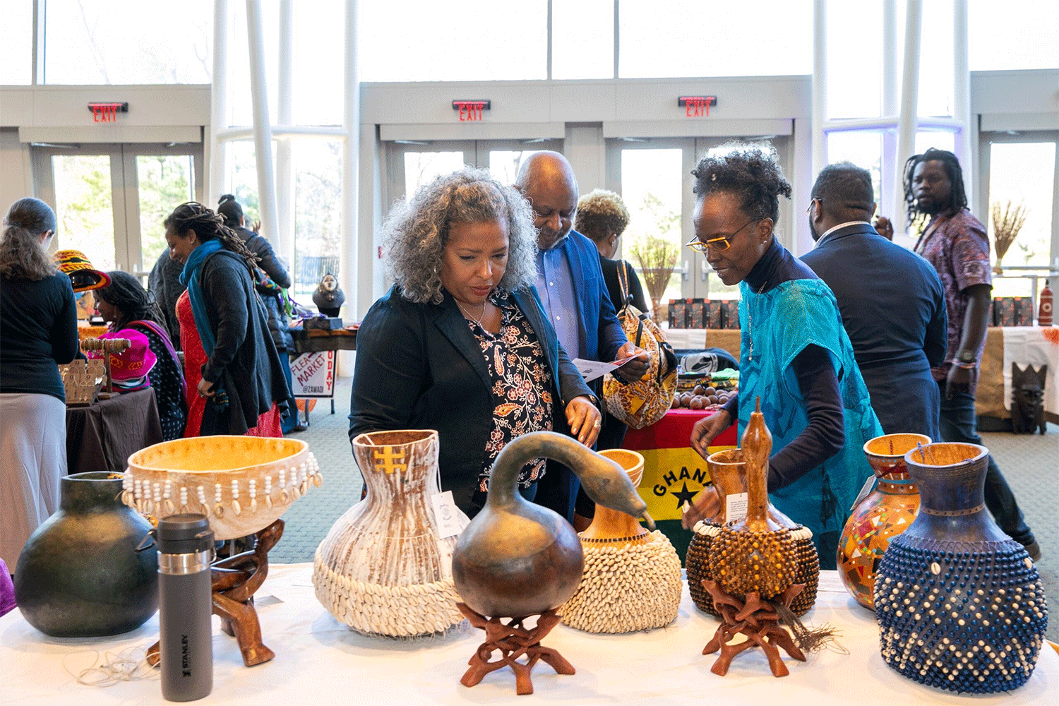 Calabash Arts Market People Looking At Wares