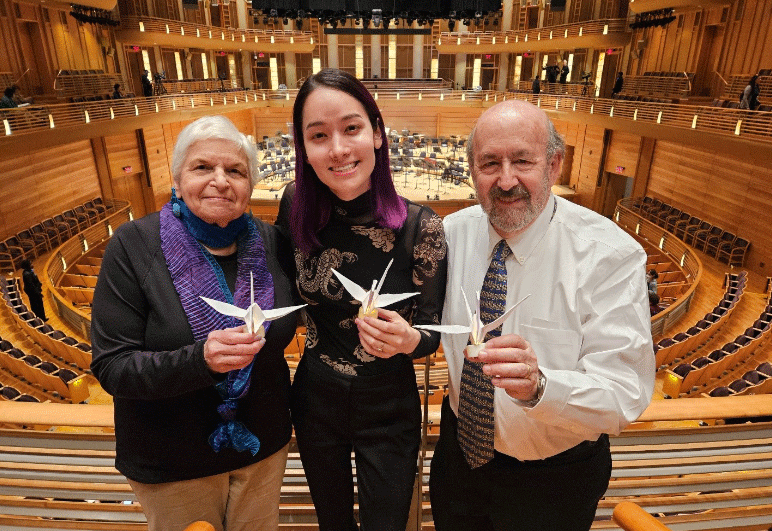 Jordan Jinosko With Donors In The Music Center