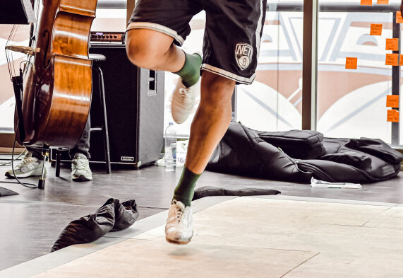 Tap Dancing Feet Closeup With Artist Gerson Lanza