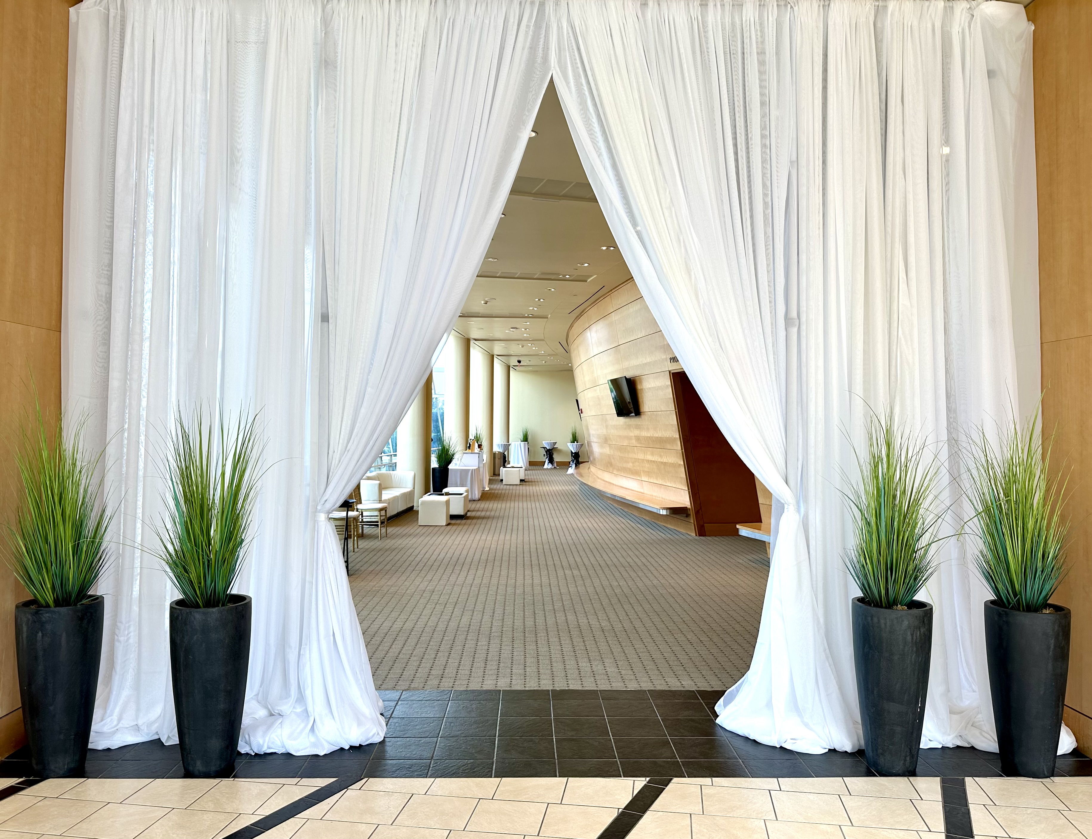 Reception Entrance Draping