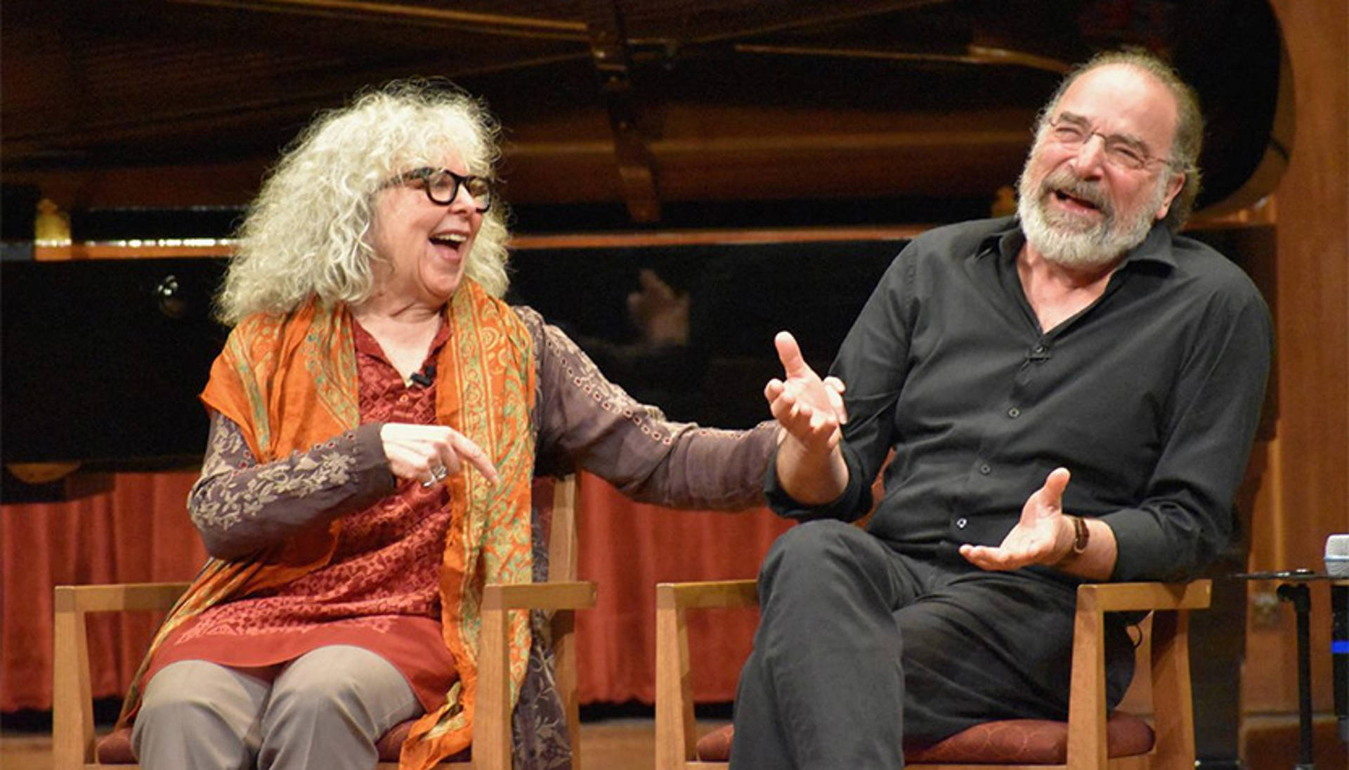 Mandy Patinkin And Kathryn Grody Laughing