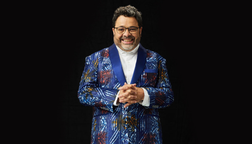 Arturo Ofarrill In A Colorful Blue Tuxedo