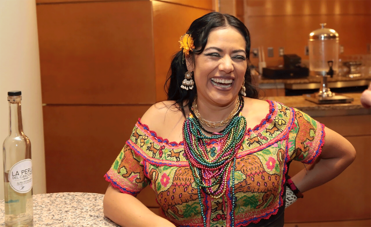 Lila Downs Laughing In The Comcast Lounge